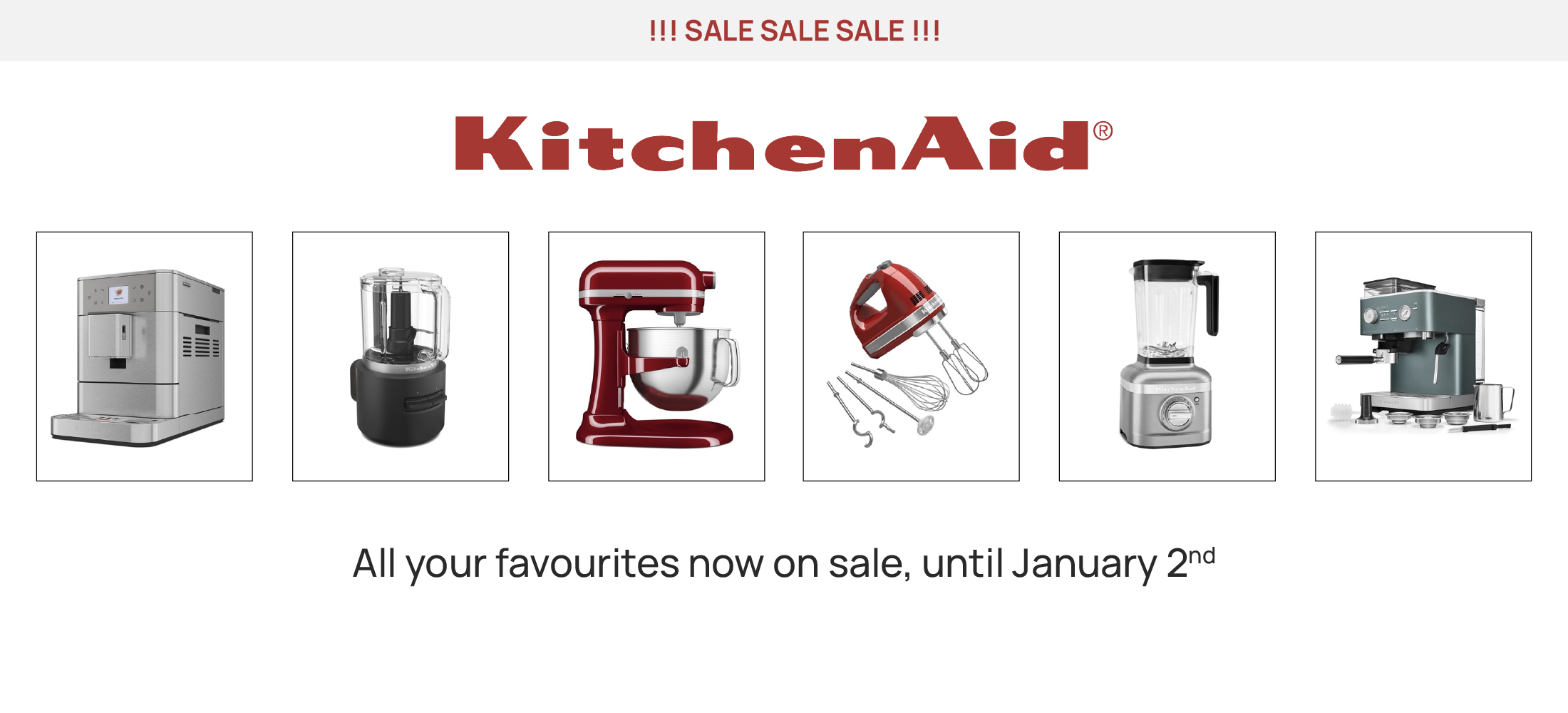 Kitchenaid December Sale